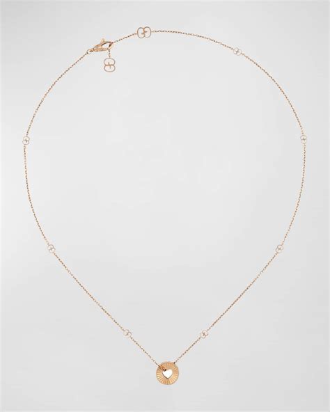 gucci rose gold necklace|authentic gucci necklace.